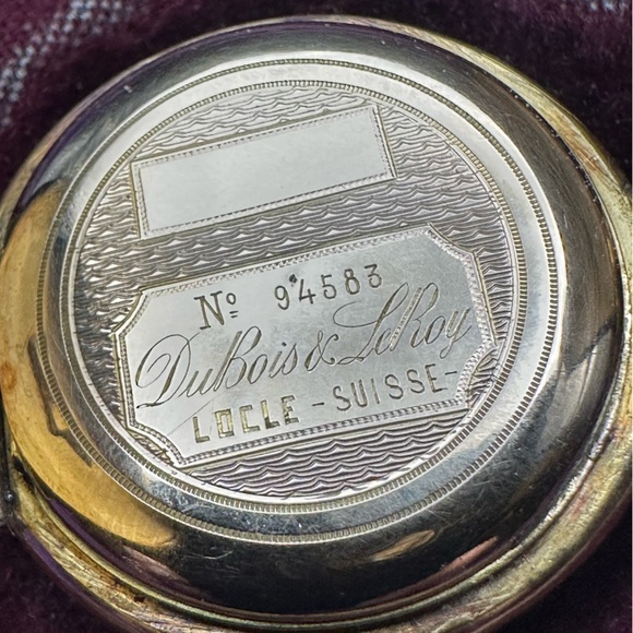 Locle Switzerland 18k Solid Gold Philippe DuBois - Picture 3 of 7